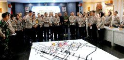 Persiapan Matang Menjelang Mujahadah Kubro 1 Abad NU, Polresta Malang Kota Gelar "Tactical Floor Game"
