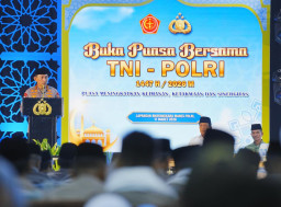 Buka Puasa Bersama TNI-Polri, Kapolri Tegaskan Sukseskan Program Presiden 