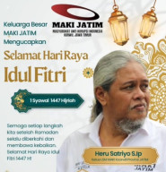 Pesan Moral Ketua Maki Jatim Heru Satriyo : Menjadikan Idul Fitri Sebagai Titik Balik Menuju Kehidupan Yang Lebih Bersih