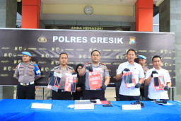 Polres Gresik Bongkar Jaringan Narkoba Lintas Pulau, 6 Tersangka Diamankan