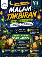 Malam Takbiran Idul Adha 1447 H - 2026, Gema Takbir Menggema di Heavenland Park Sidoarjo