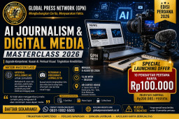 GPN Buka Pendaftaran Masterclass AI Jurnalistik & Media Digital 2026: Bekali Insan Media Hadapi Transformasi Zaman  