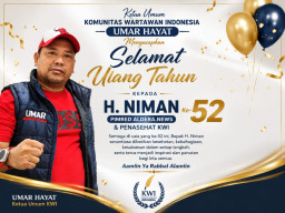 Ketua Umum KWI dan Direktur 12 Media Online Sampaikan Ucapan Hangat untuk HUT ke-52 H. Niman yang Bertepatan dengan HUT