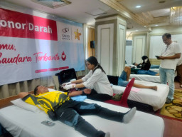Sambut HUT ke-81 RI, Sahid Surabaya Hotel Ajak Sahid People Donor Darah