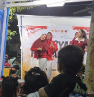 Warga Kapasari Pedukuhan Gelar Terikat Jelang Hari Kemerdekaan RI ke 81 Dengan Potong Tumpeng Sekaligus Pentas Seni Sang