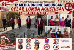 Dua Belas (12) Media Online Gabungan Gelar Lomba di Kantor KWI, Pererat Kekompakan dan Semarakkan HUT RI ke-81