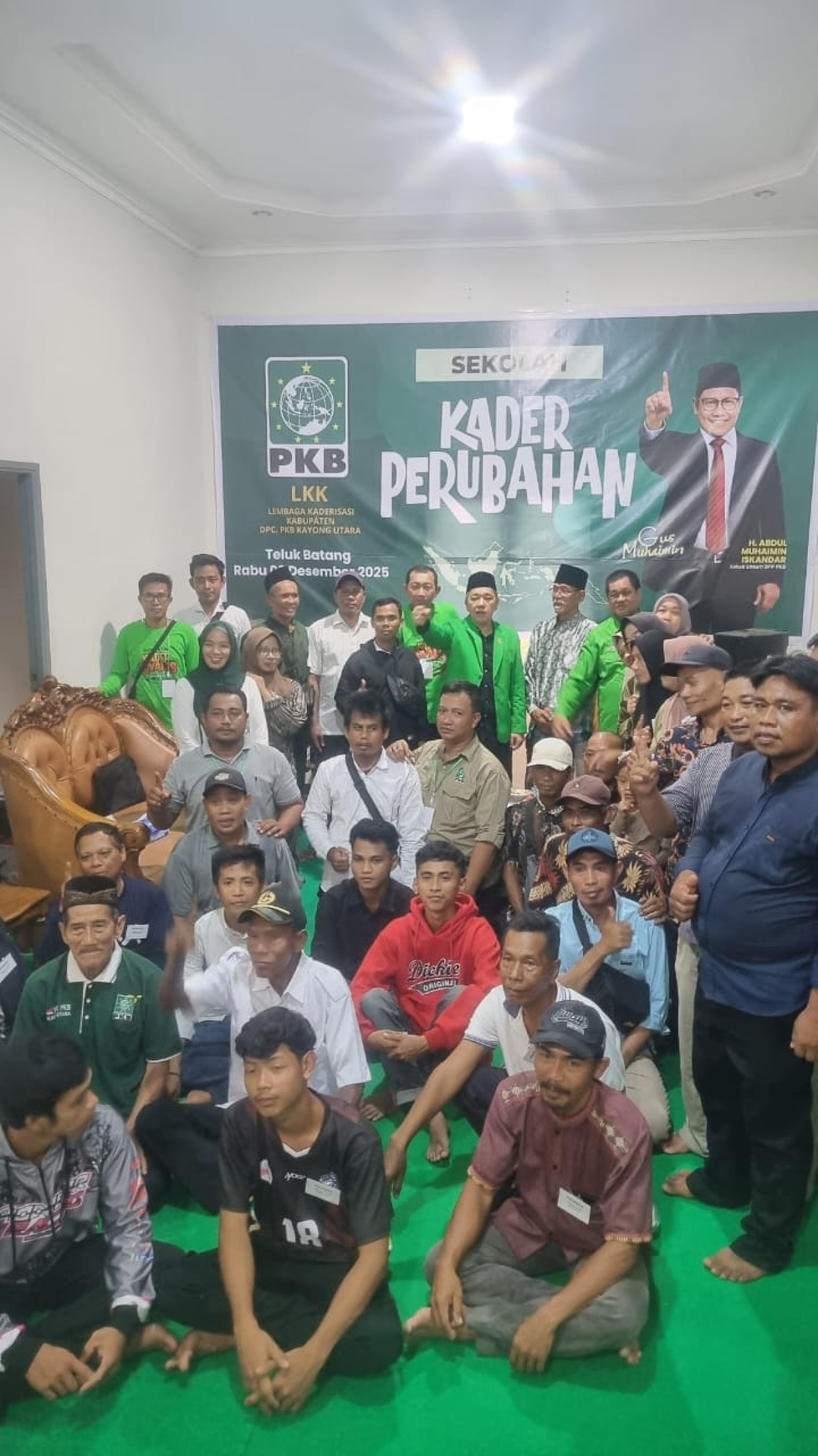 Sekolah Kader Perubahan PKB Kayong Utara, Resmi Dibuka Ketua DPW Kal-Bar Mulyadi Tawik 