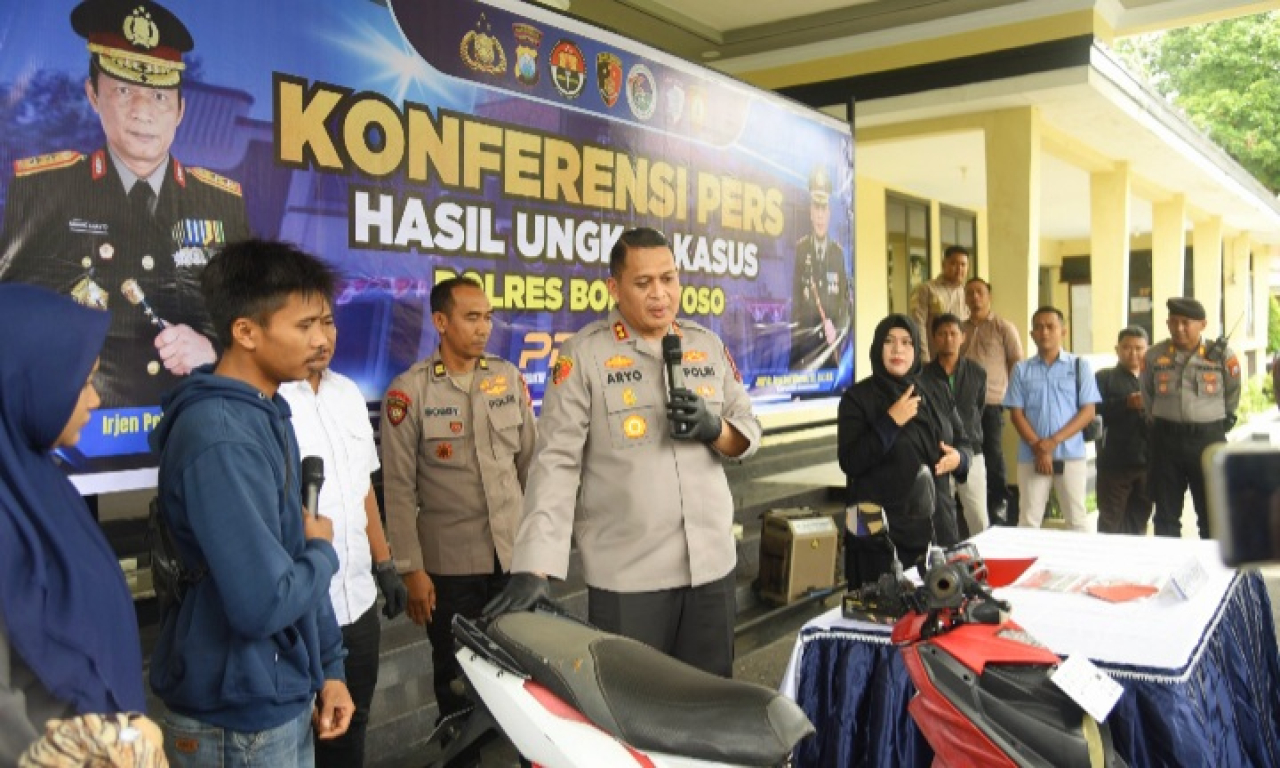 Korban Pencurian Motor Ucapkan Terima Kasih ke Kapolres Aryo Dwi Wibowo