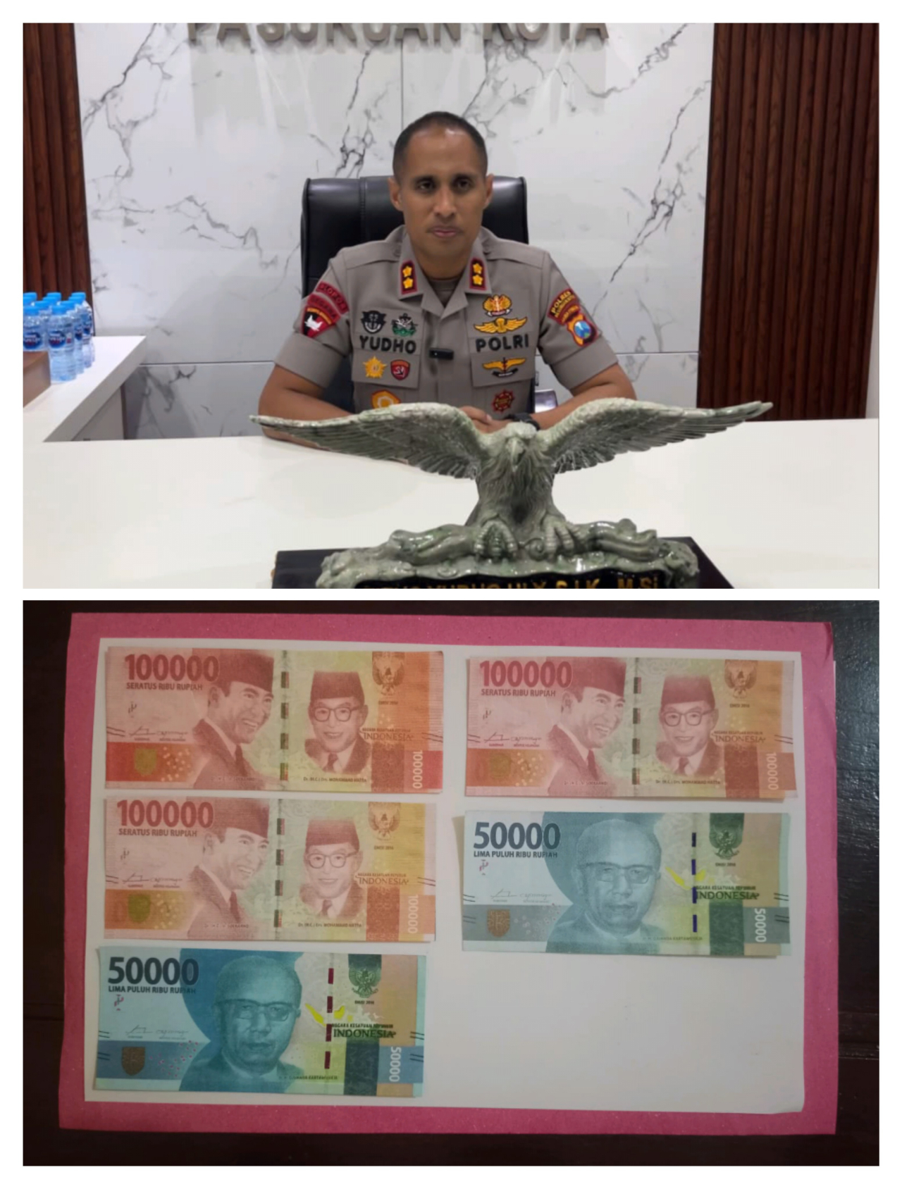 Polres Pasuruan Kota Ungkap Peredaran Uang Palsu, Tersangka Asal Gresik Diamankan
