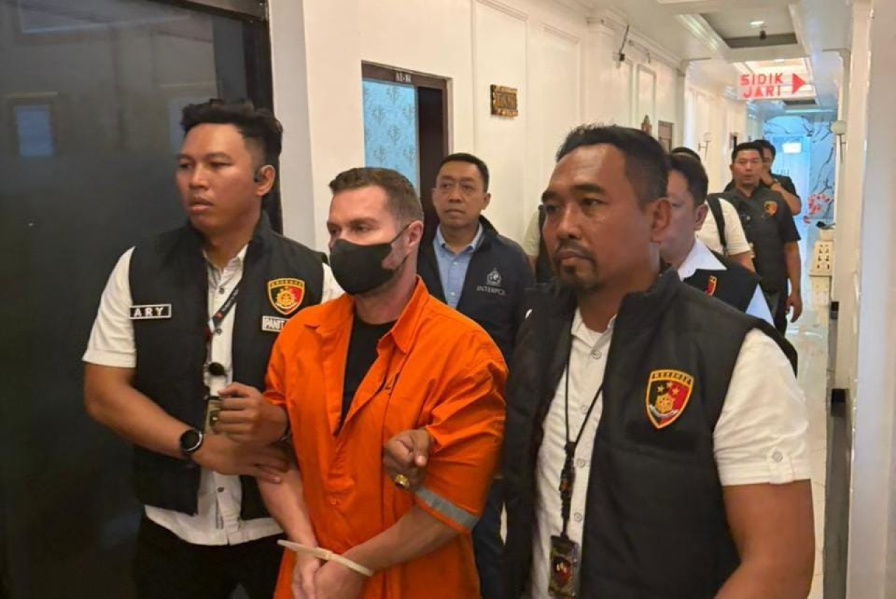 Buron Interpol Asal Inggris Steven Lyons Ditangkap di Bali