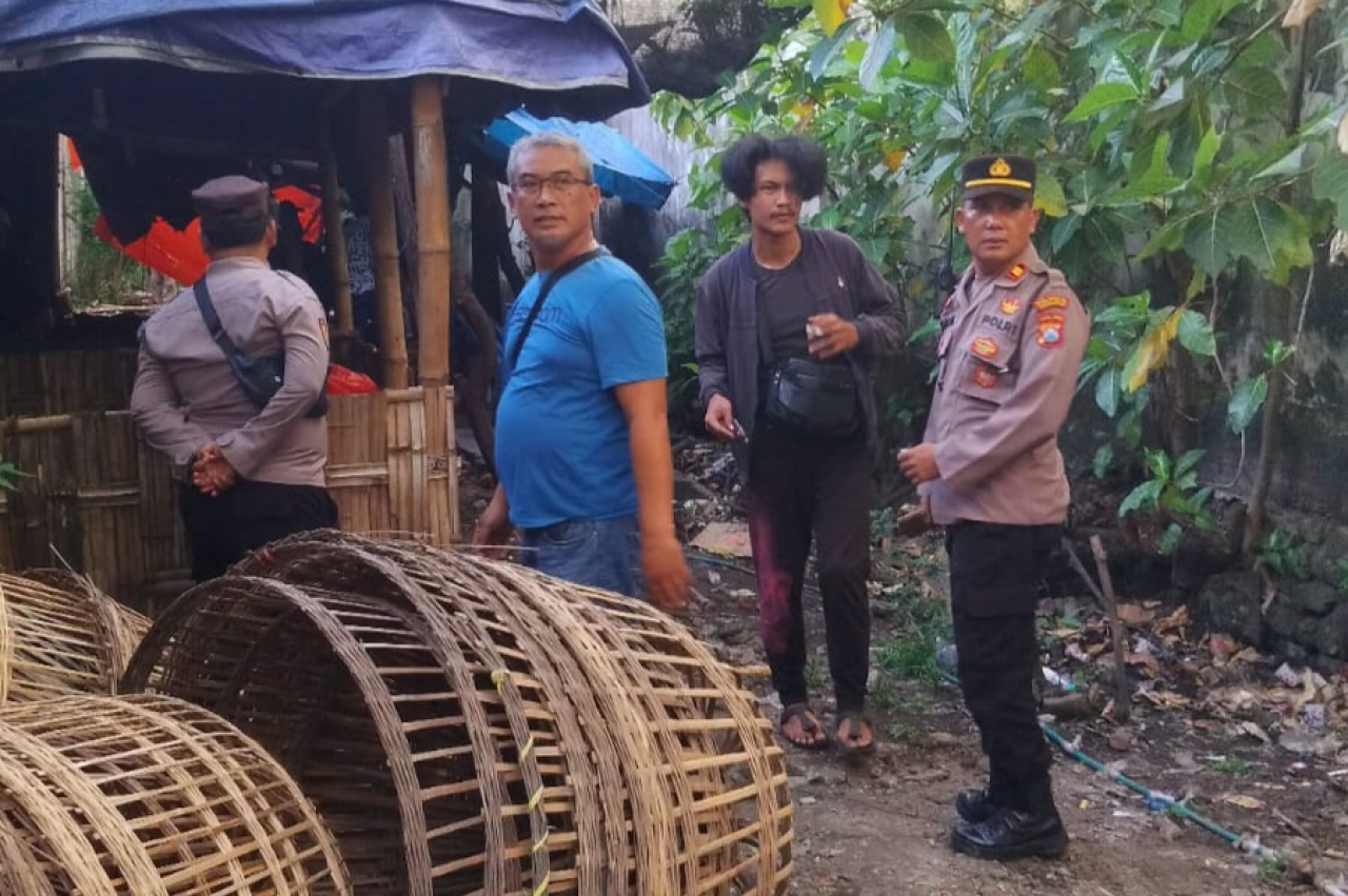 Polsek Gedangan Tindak Lanjuti Laporan Warga, Dugaan Judi Sabung Ayam di Sruni Dibubarkan