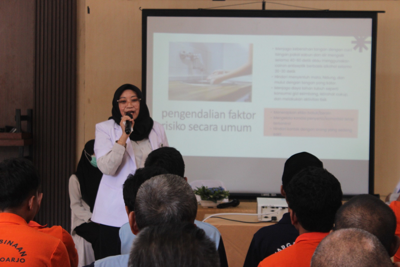 Cegah Penyebaran Penyakit Menular, Lapas Sidoarjo Gelar Sosialisasi Pencegahan dan Pengendalian Infeksi Hantavirus