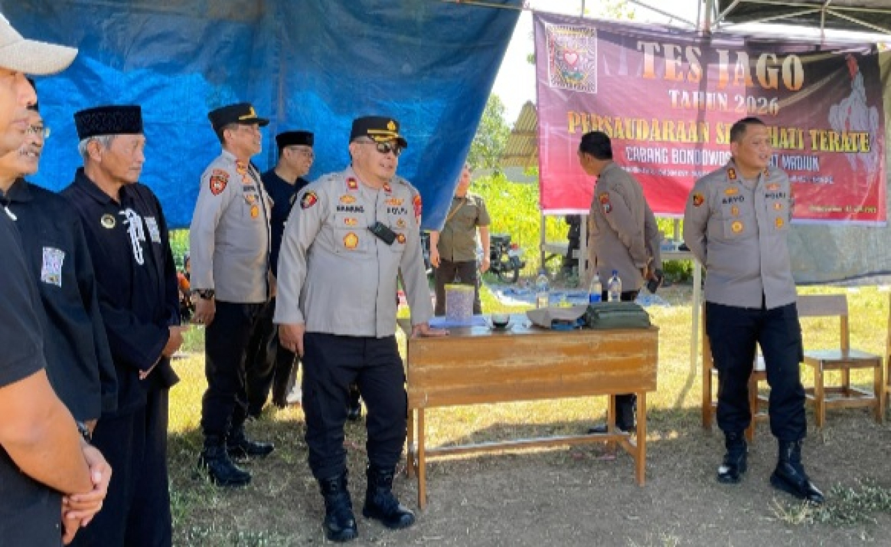 187 Peserta Ikuti Tes Ayam Jago PSHT, Kapolres Bondowoso Pastikan Pengamanan Optimal