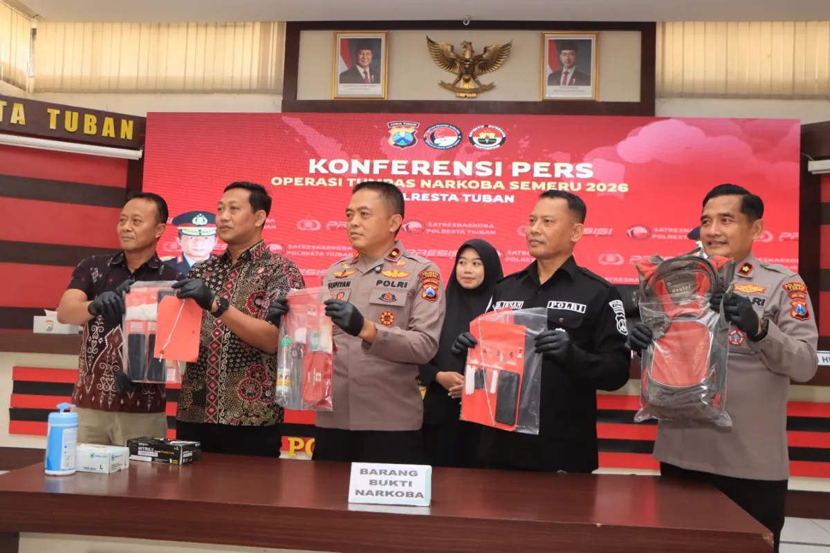 Pengungkapan 4 Kasus, Salah Tiganya Yang Masuk Dalam Target Operasi Tumpas Narkoba Semeru 2026 Polresta Tuban 