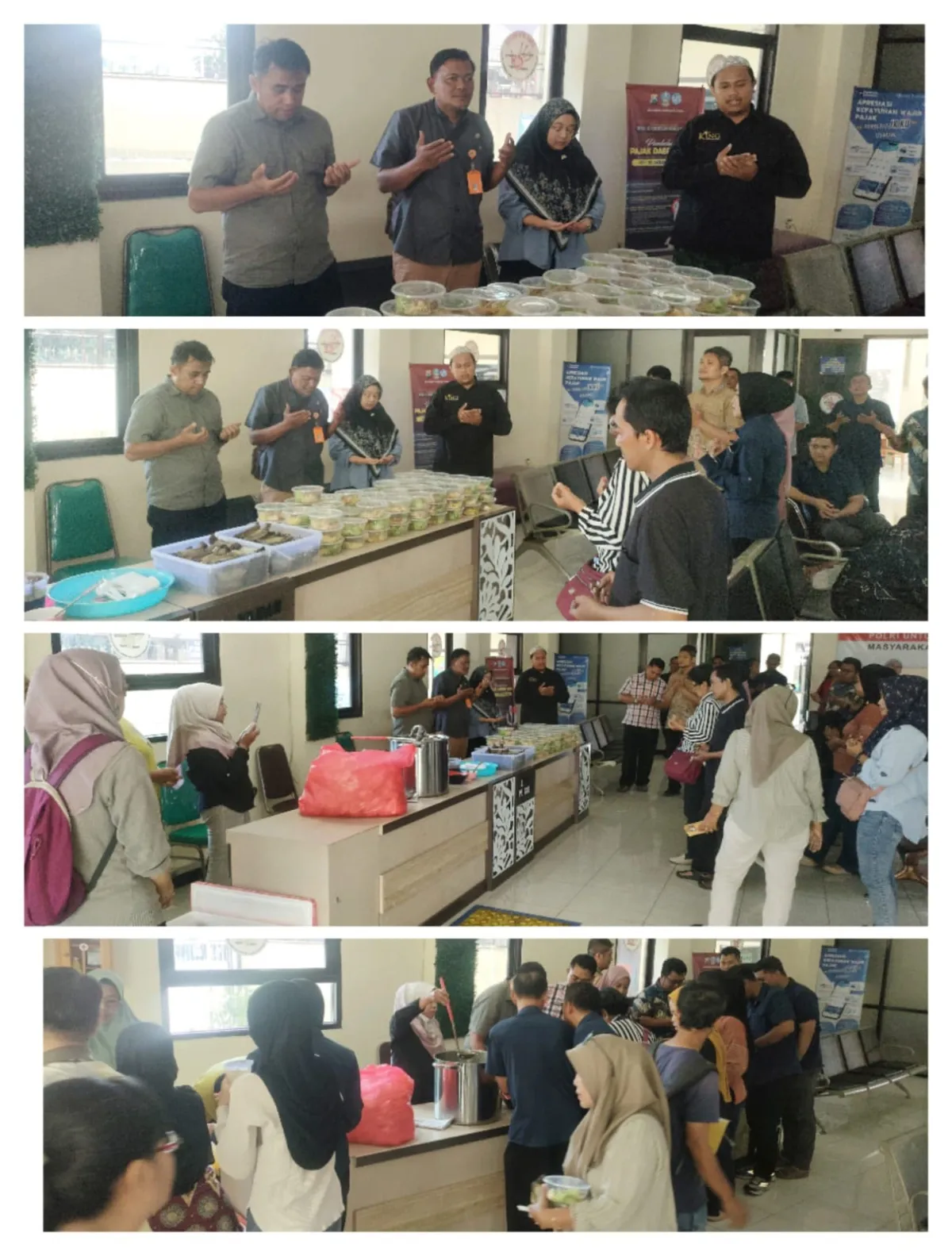 Samsat Utara Kedinding Surabaya Gelar Jamuan Makan Siang Rutin, Pererat Silaturahmi dengan Wajib Pajak dan Wartawan