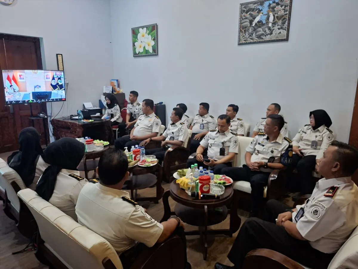 Jajaran Lapas I Madiun, Pengarahan Dirjenpas Secara Virtual sebagai Pedoman Penguatan Pelaksanaan Tugas