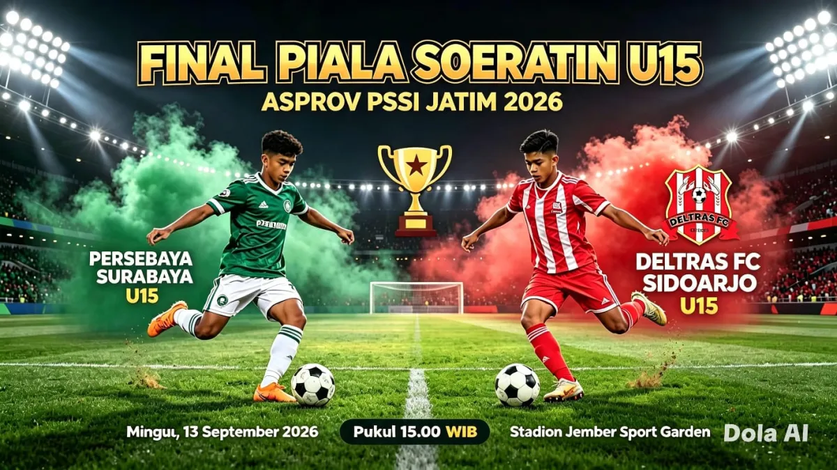 Deltras FC Sidoarjo U15 Melaju ke Final Usai Tekuk Pordes FC Jember 3-2, Muhammad Dean Maulana Pencetak Gol